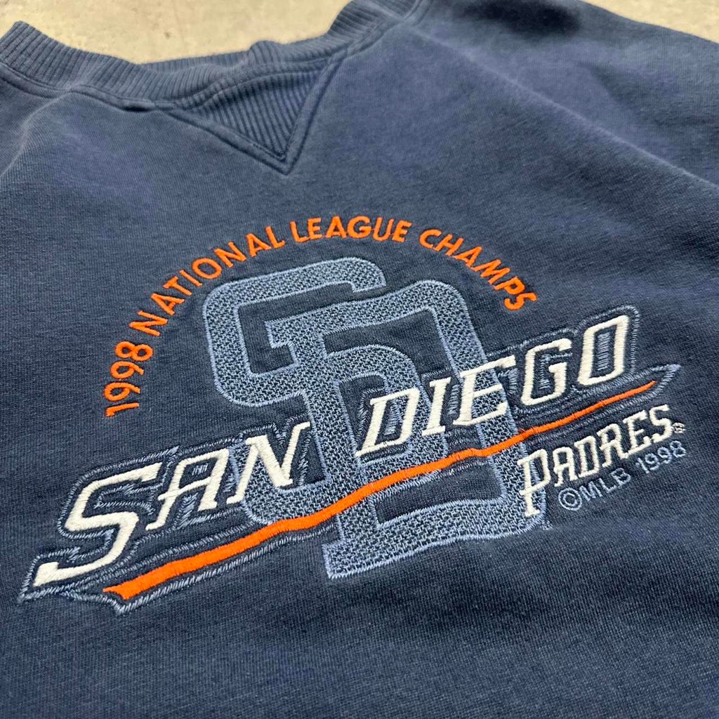 Vintage 1998 San Diego Padres National League Champions Embroidered Crewneck