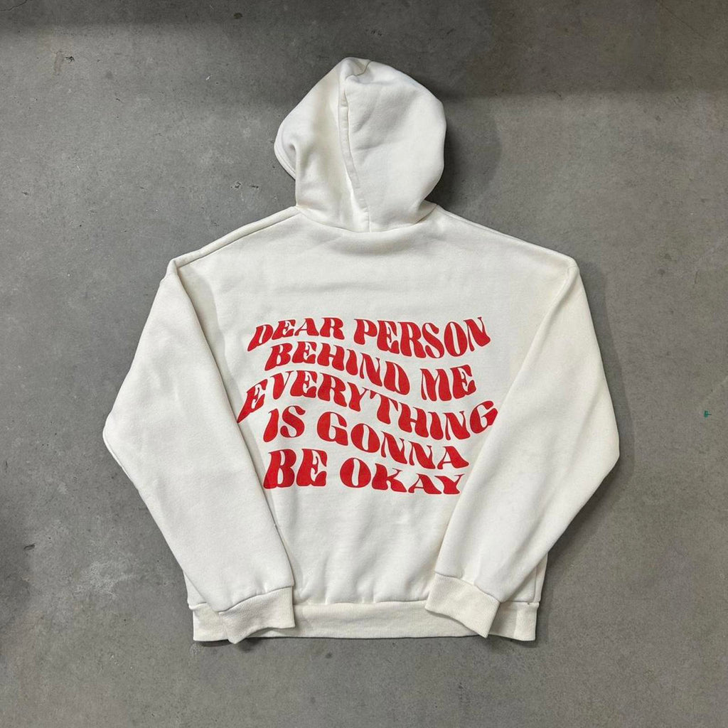 Y2K Edikted “Dear Person Behind Me" comfy Quality Hoodie