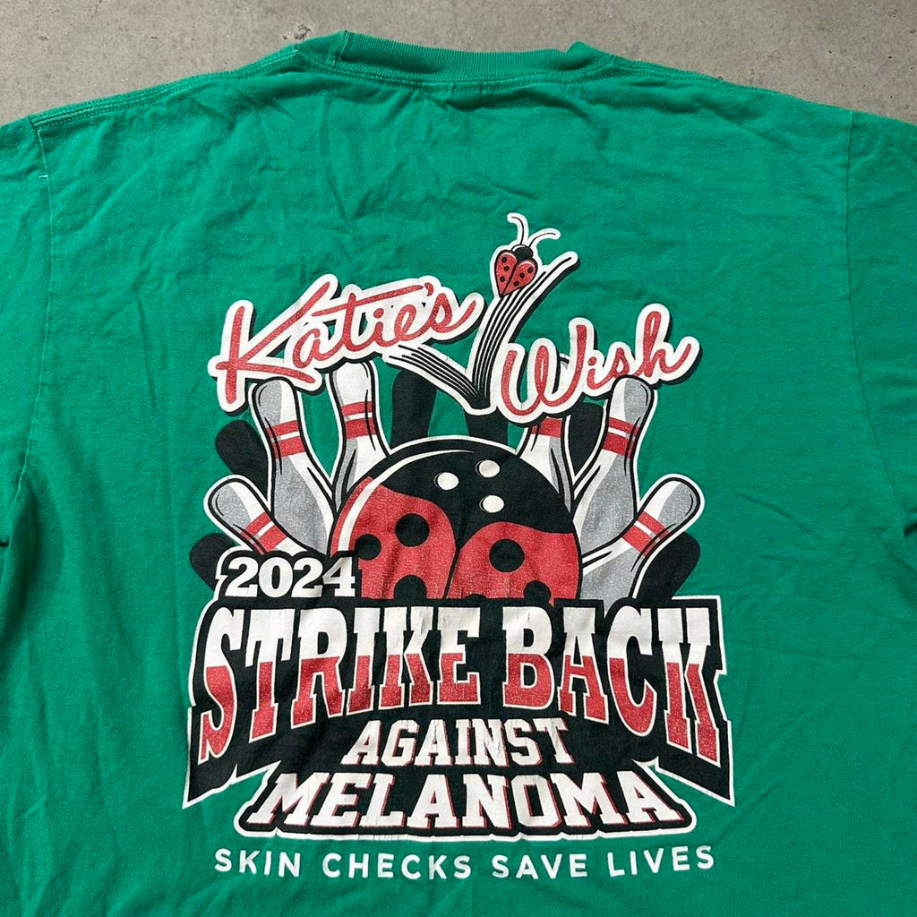 Green Strike Back Against Melanoma Graphic Tee #melanomaawareness