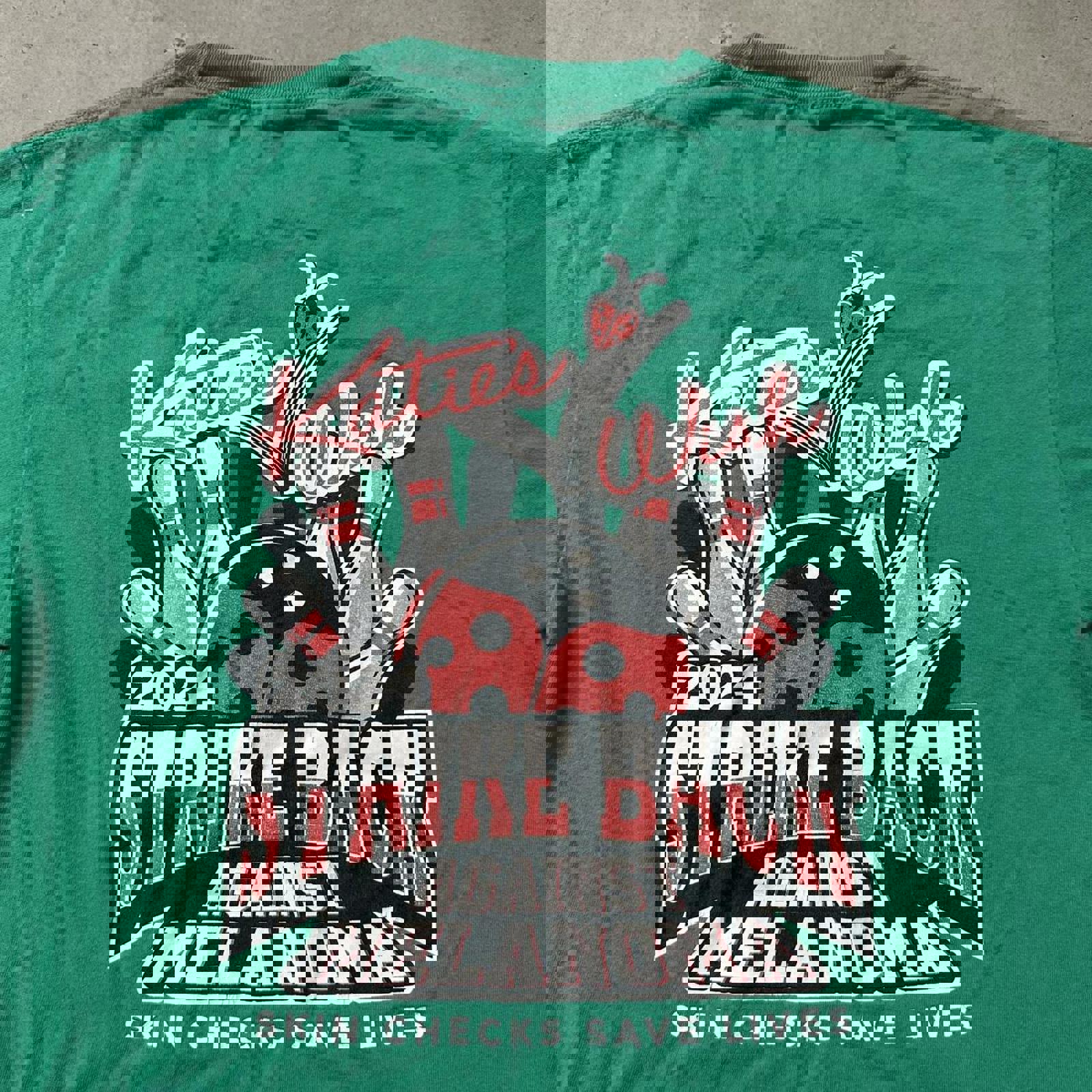 Green Strike Back Against Melanoma Graphic Tee #melanomaawareness