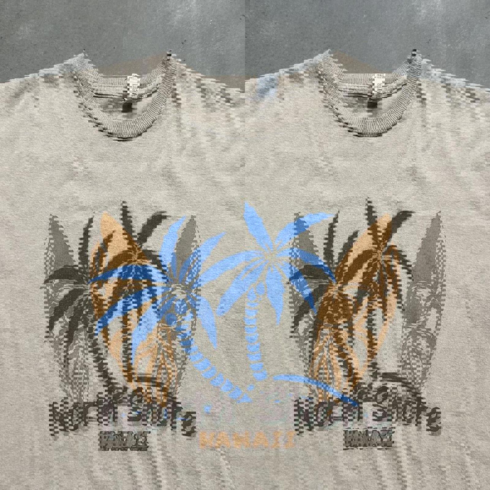 Vintage Cream/Tan North Shore Hawaii Surf Graphic Tee