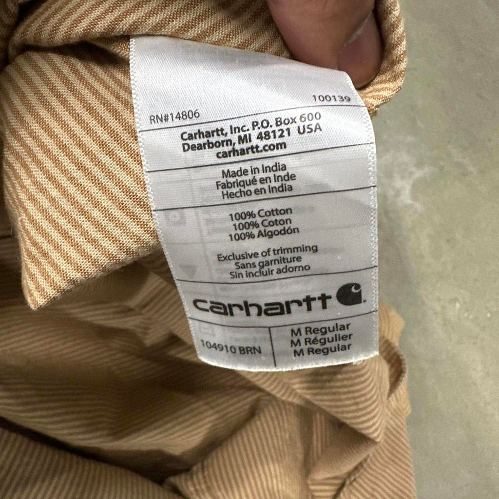 Carhartt Loose Fit Long Sleeve Button Down Medium Pinstripe