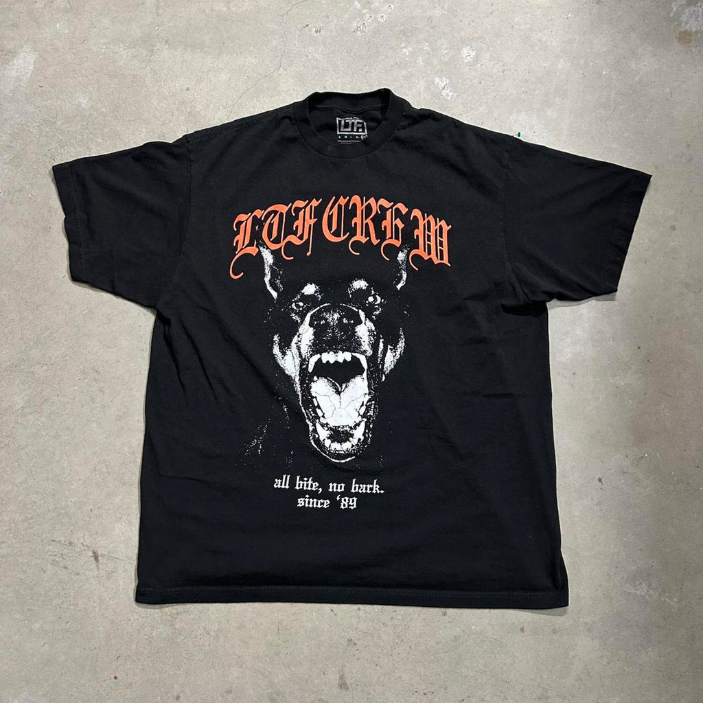 LTF Crew Doberman Full Front Printed Graphic Oversized Boxy Tee
