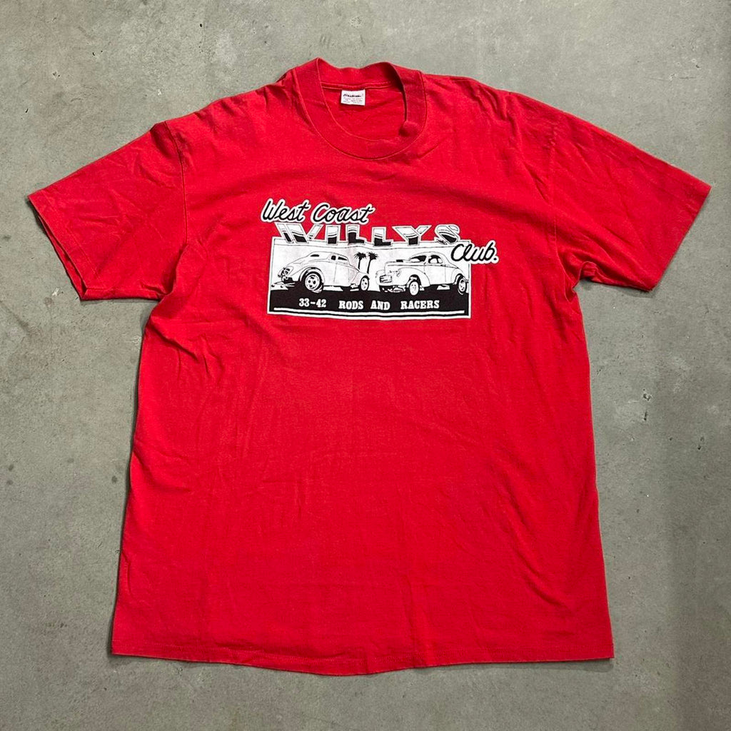 Sick West Coast Willys Club Vintage Single Stitch GraphicTee