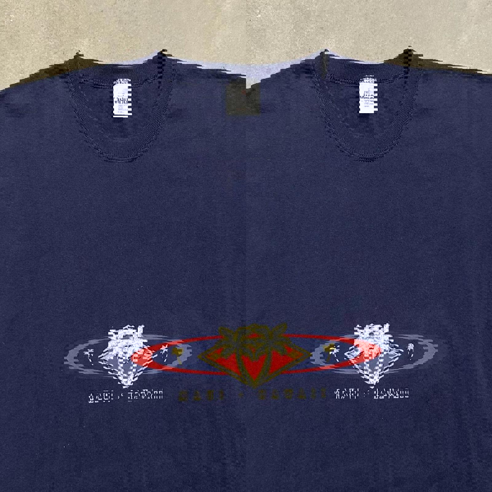 Sick Vintage Navy Blue Maui Hawaii