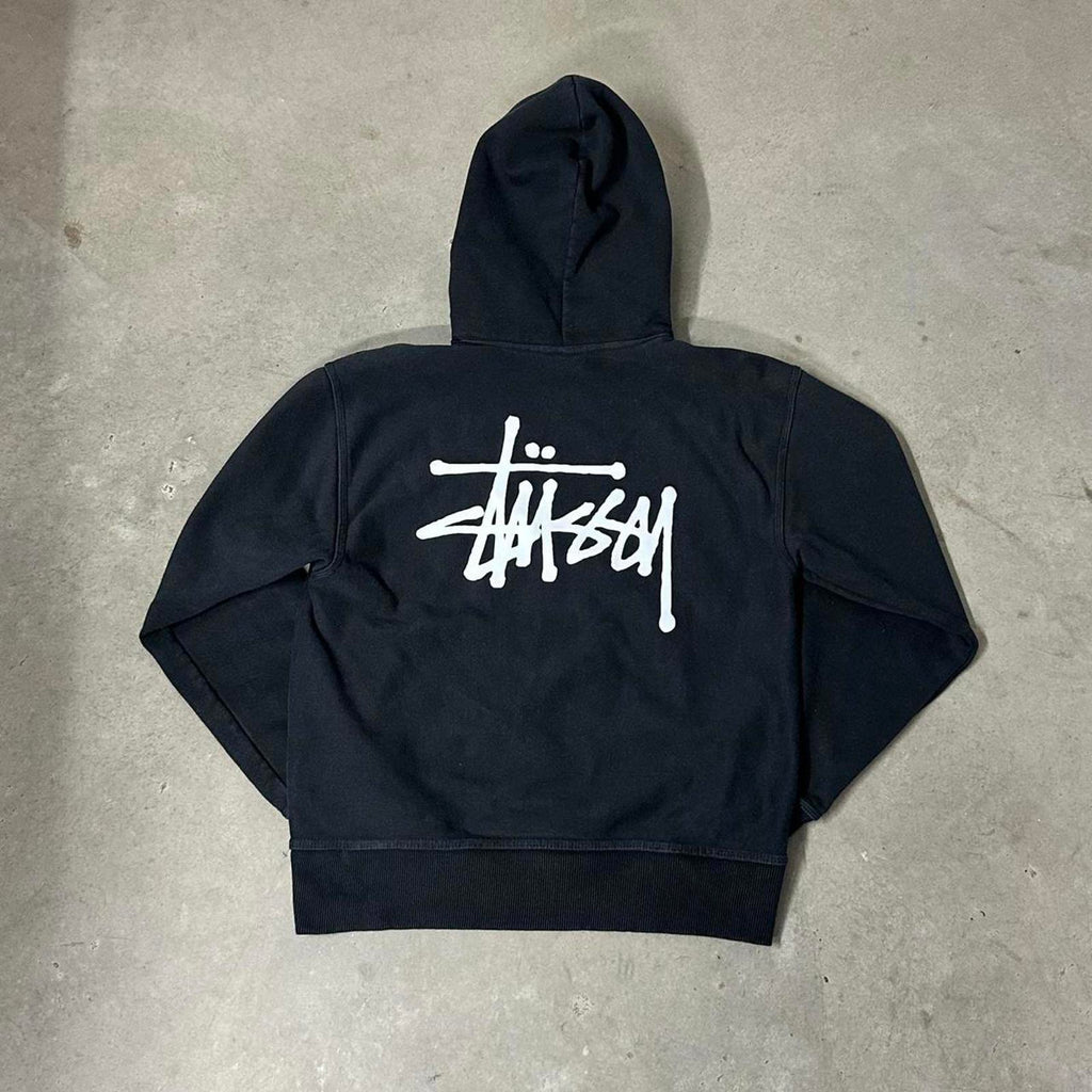 Authentic Black Basic Stüssy Hoodie