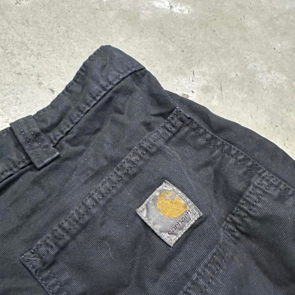 Distressed Black Carhartt Work Pants