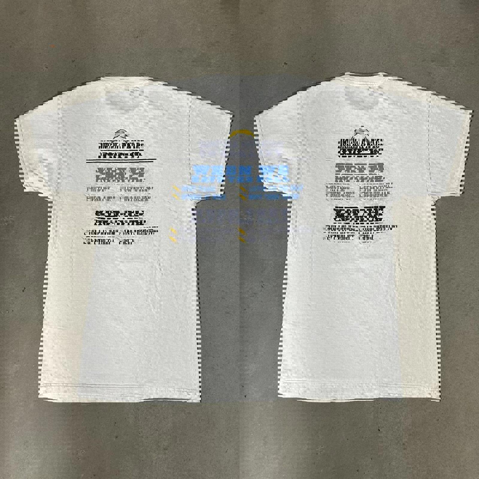 Vintage San Diego Chargers Homefield White Graphic Tee